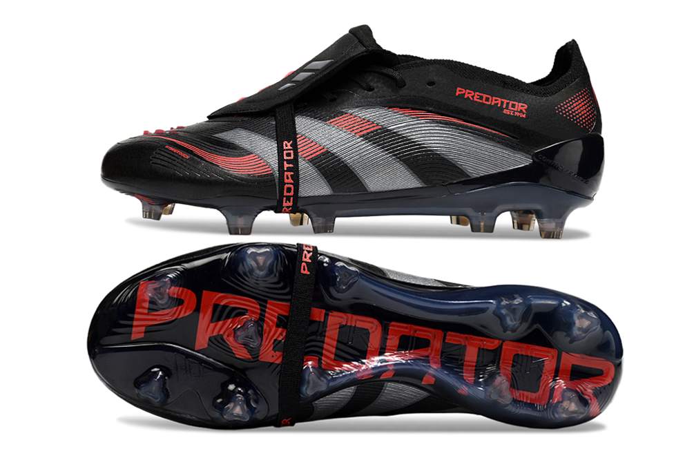 adidas 25 Predator Elite Tongue FT FG  Soccer Boots Cleats Shoes BLU-WHT