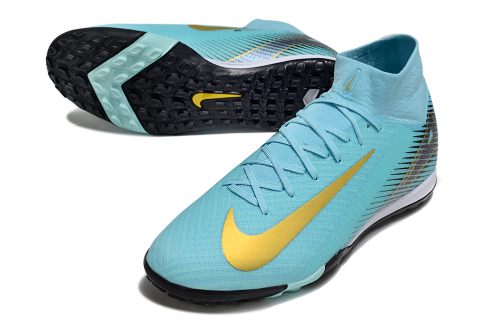 Nike Air Zoom Mercurial Superfly 10 Elite TF Football Soccer Cleats Boots - Ultimate Speed & Precision  BLU