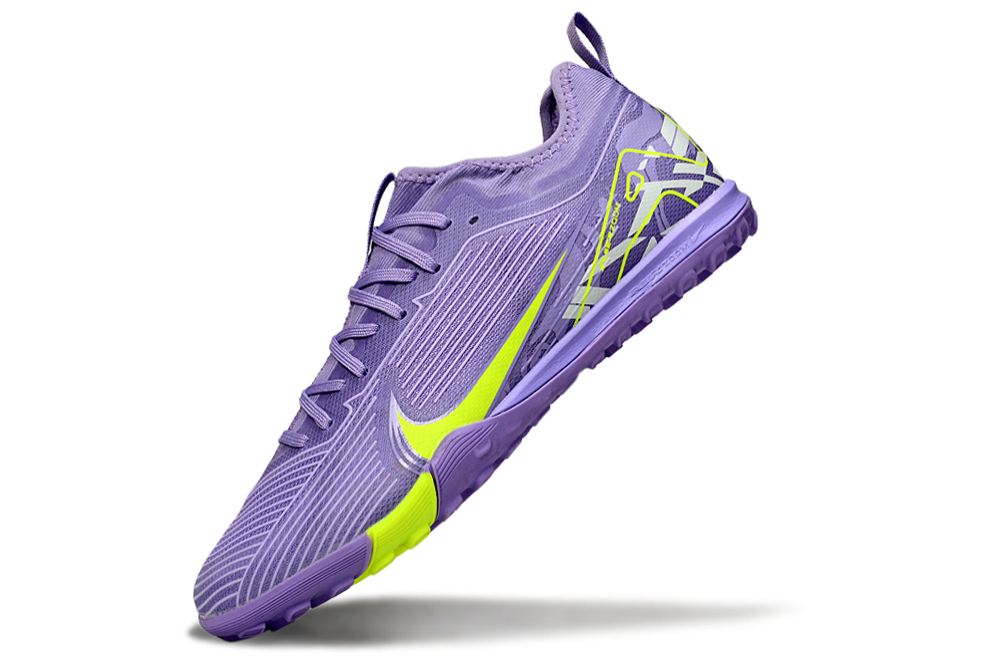 Nike Air Zoom Mercurial Vapor 15 Pro TF - Professional Turf Soccer Cleats Boots Shoes PRP-BLK-BLU