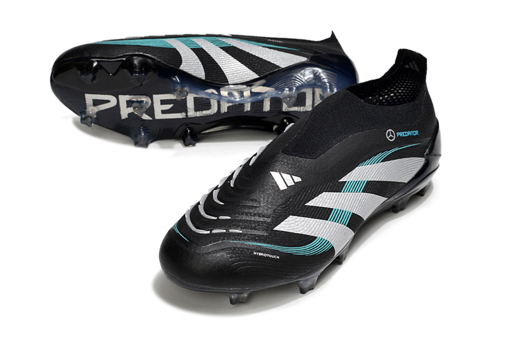 adidas Predator 24 Elite Laceless FG  Soccer Boots Cleats Shoes RED-BLK