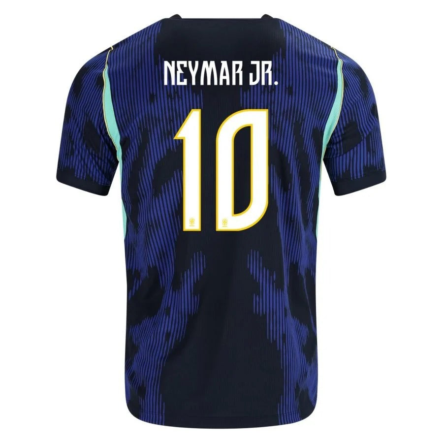 Brazil 2026 world cup neymar jr 10 away stadium jersey back view