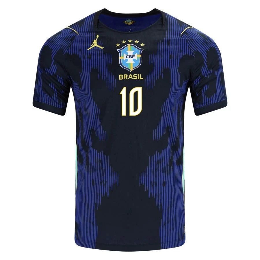 Brazil 2026 world cup neymar jr 10 away stadium jersey front view