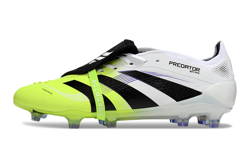 adidas 25 Predator Elite Tongue FT FG  Soccer Boots Cleats Shoes GRN-BLK