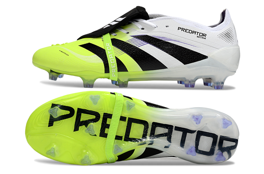 adidas 25 Predator Elite Tongue FT FG  Soccer Boots Cleats Shoes GRN-BLK