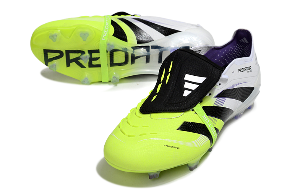 adidas 25 Predator Elite Tongue FT FG  Soccer Boots Cleats Shoes GRN-BLK