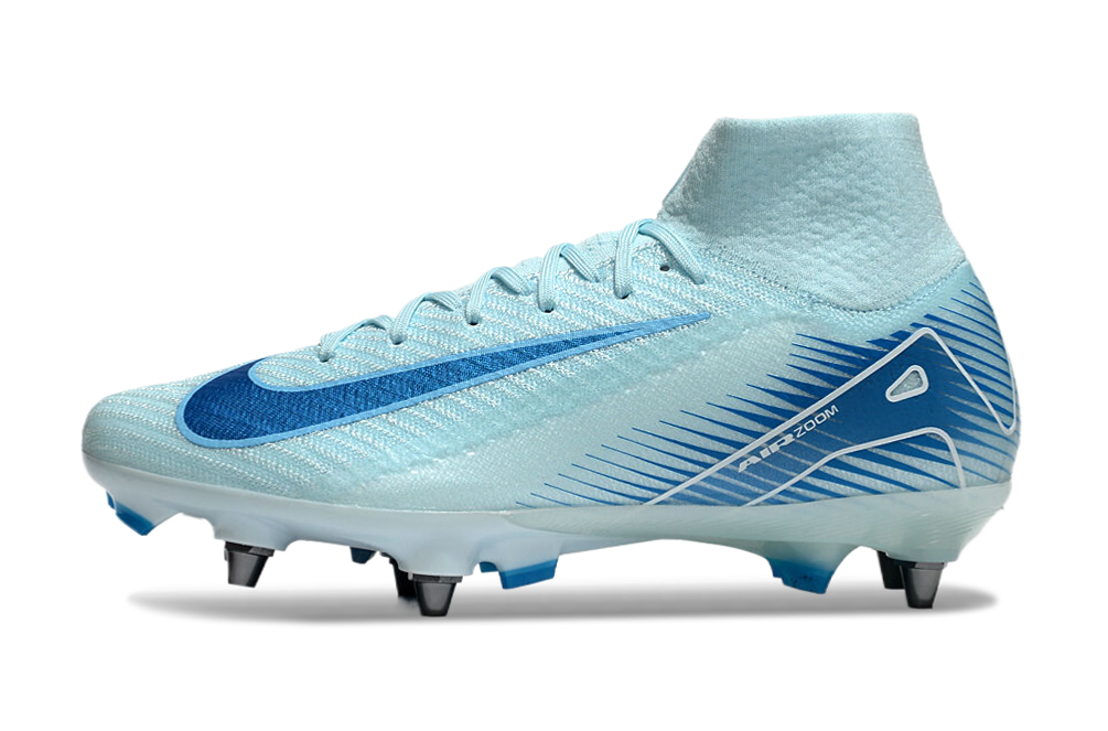 Nike Air Zoom Mercurial Superfly 9 (IX) Elite SG-Pro Anti-Clog Football Soccer Cleats Shoes Boots YLW-BLU