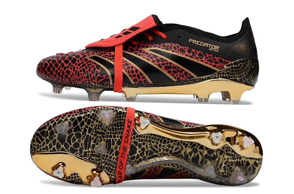 adidas 25 Predator Elite Tongue FT FG  Soccer Boots Cleats Shoes PRP-BLK