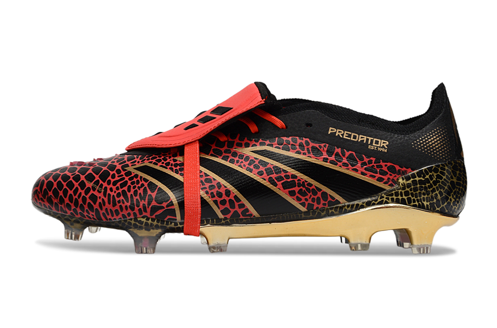 adidas 25 Predator Elite Tongue FT FG  Soccer Boots Cleats Shoes PRP-BLK