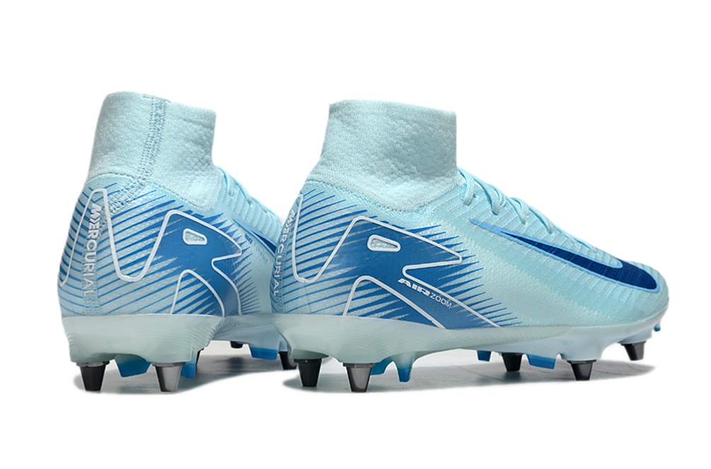 Nike Air Zoom Mercurial Superfly 9 (IX) Elite SG-Pro Anti-Clog Football Soccer Cleats Shoes Boots YLW-BLU