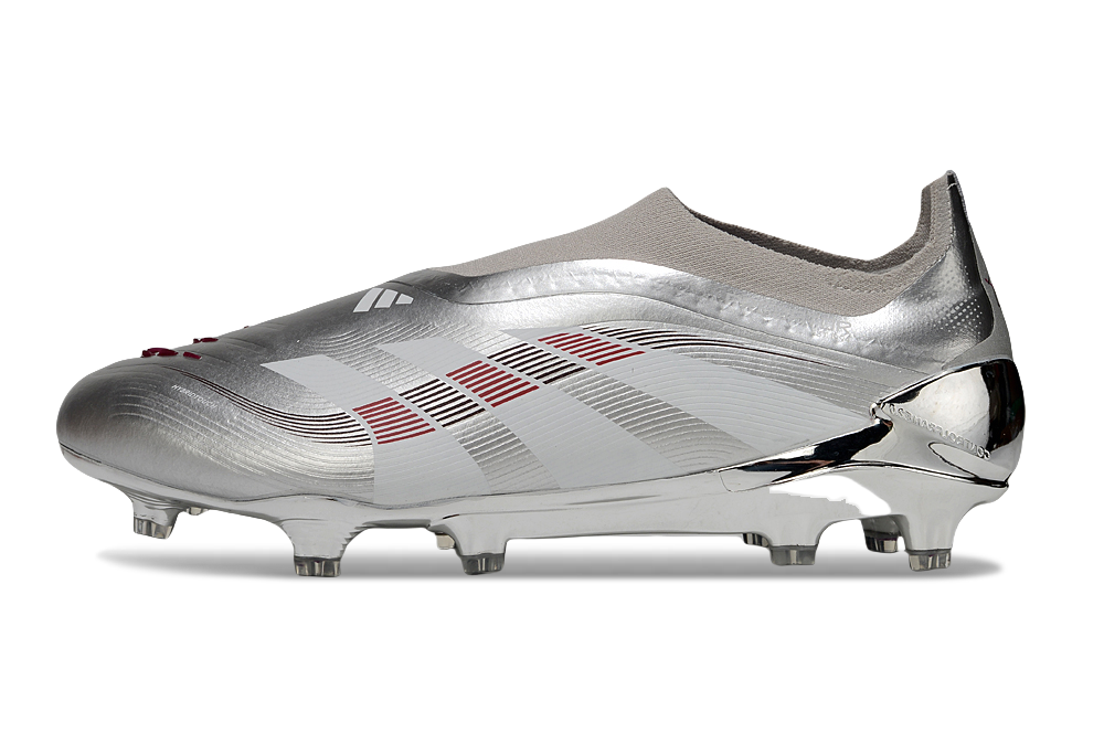 adidas Predator 24 Elite Laceless FG  Soccer Boots Cleats Shoes GRY-BLU