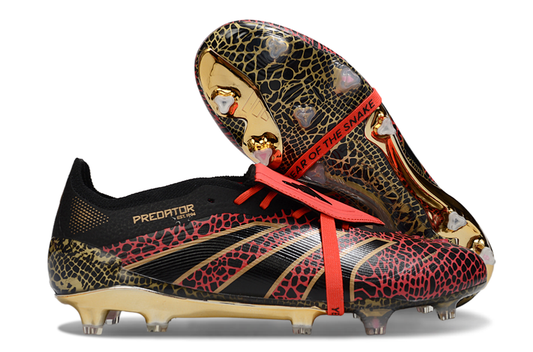 adidas 25 Predator Elite Tongue FT FG  Soccer Boots Cleats Shoes PRP-BLK