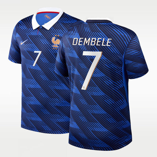 France national team jersey with DEMBELE #7 custom print