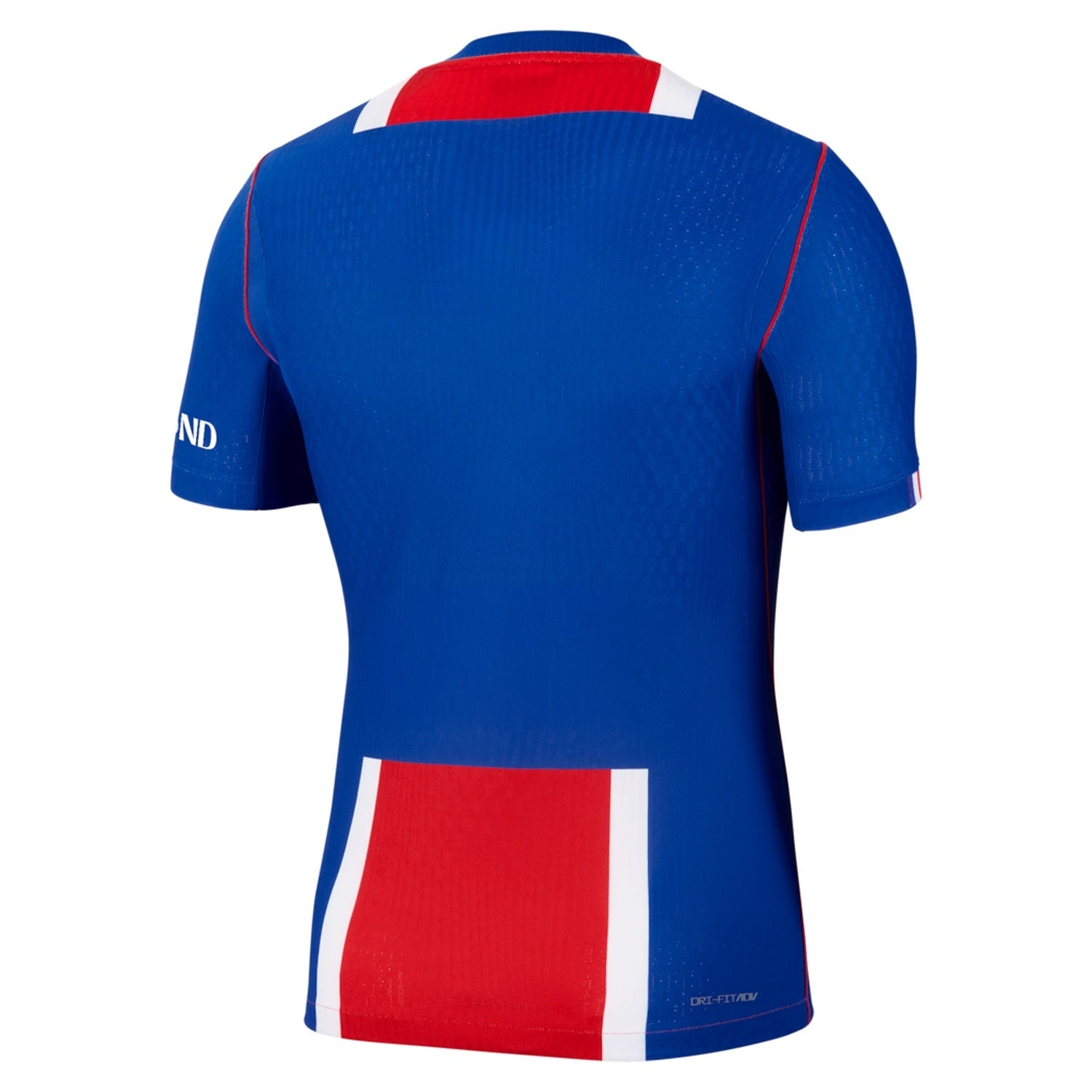 Back view of PSG 2026/27 authentic home soccer jersey