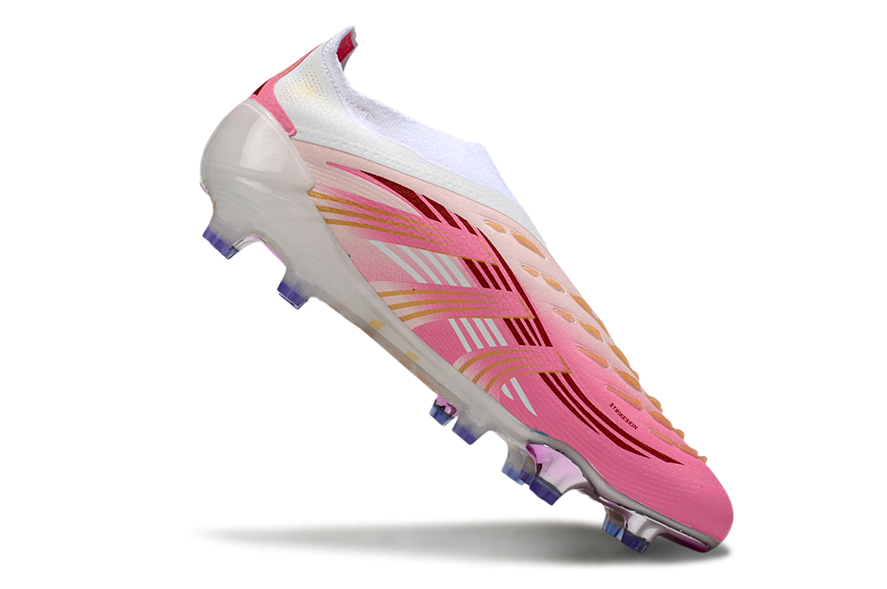 adidas Predator 24 Elite Laceless FG  Soccer Boots Cleats Shoes GRY-BLU