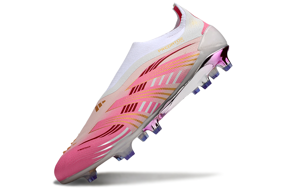 adidas Predator 24 Elite Laceless FG  Soccer Boots Cleats Shoes GRY-BLU