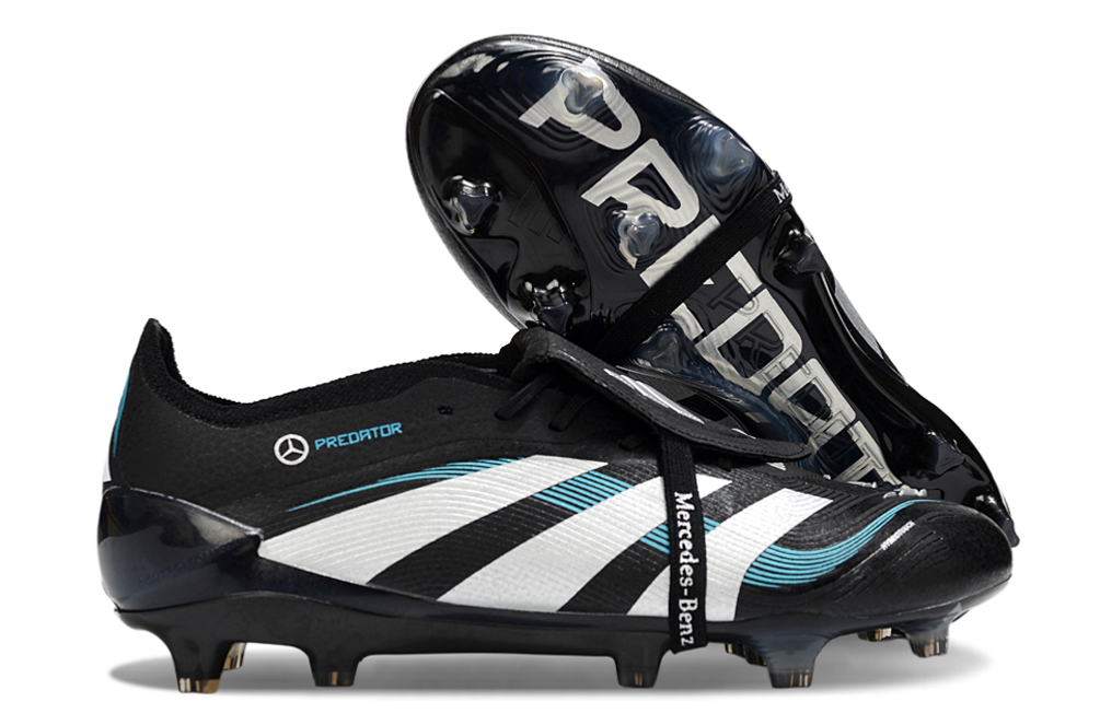 adidas 25 Predator Elite Tongue FT FG  Soccer Boots Cleats Shoes GRN-BLK