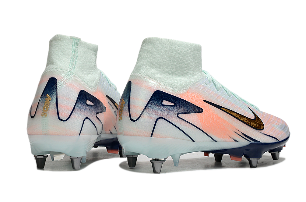 Nike Air Zoom Mercurial Superfly 9 (IX) Elite SG-Pro Anti-Clog Football Soccer Cleats Shoes Boots YLW-BLU