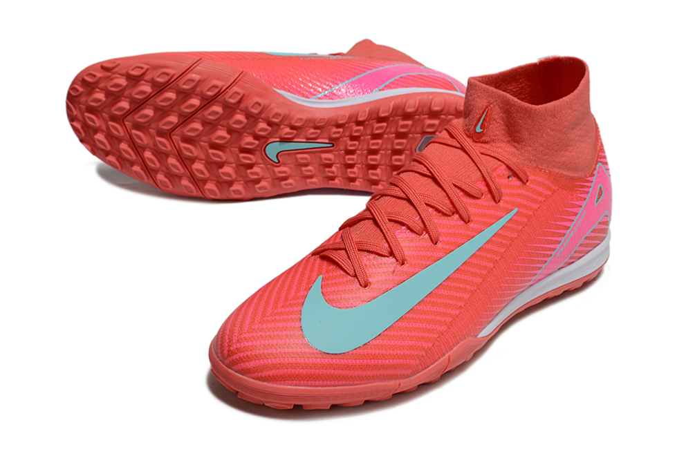 Nike Air Zoom Mercurial Superfly 10 Elite TF Football Soccer Cleats Boots - Ultimate Speed & Precision  WHT