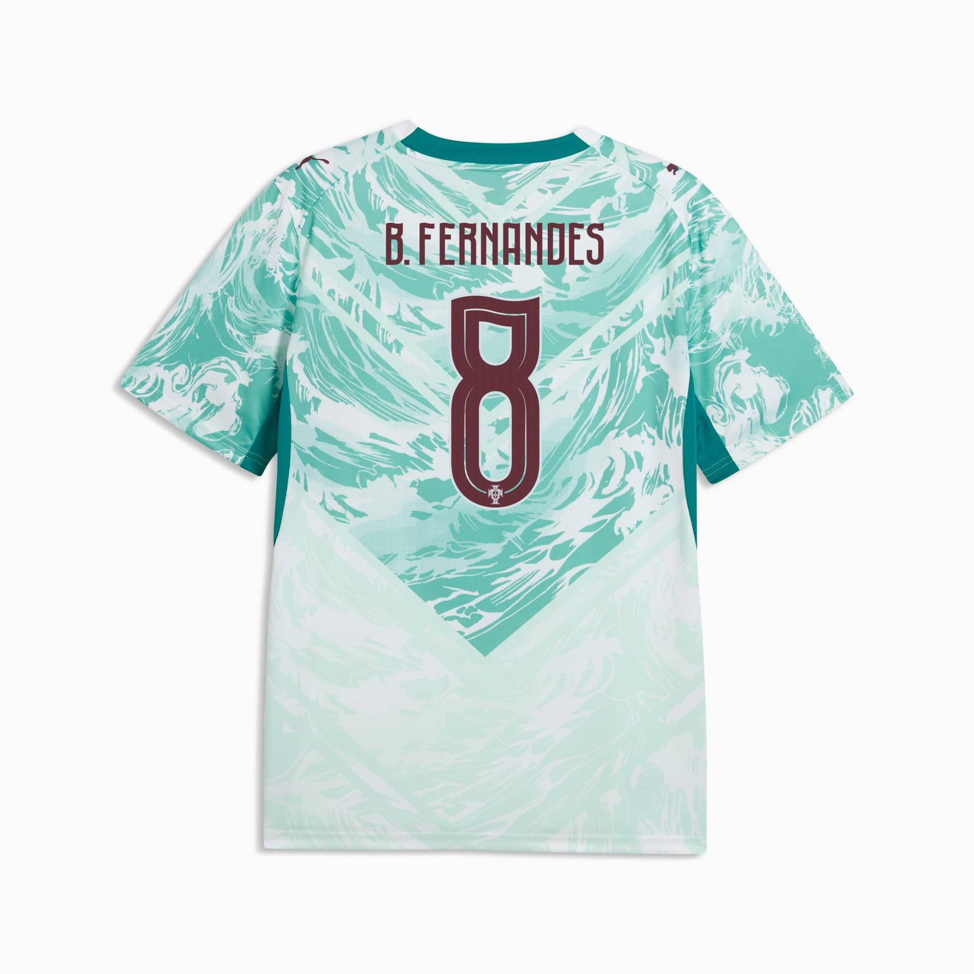 Portugal 2026 World Cup Away Stadium Replica Jersey - B. Fernandes #8 back view