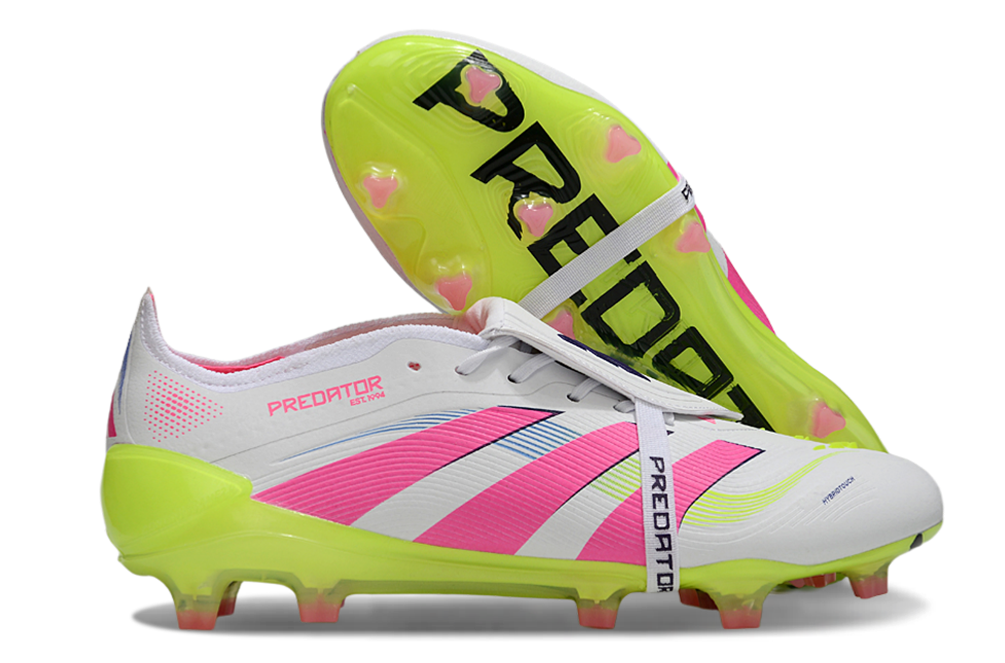 adidas 25 Predator Elite Tongue FT FG  Soccer Boots Cleats Shoes GRN-BLK