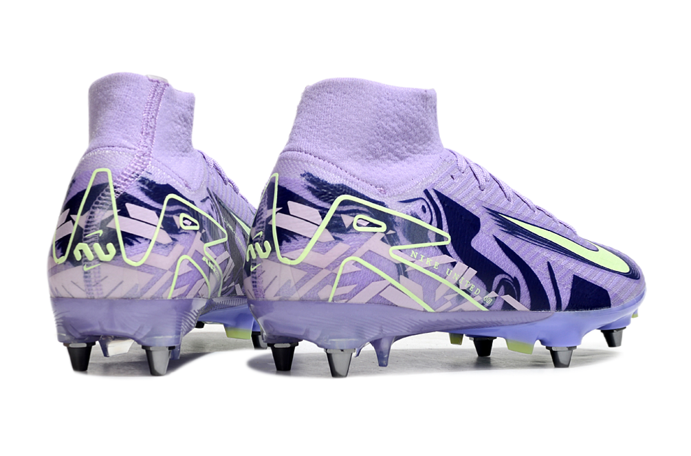 Nike Air Zoom Mercurial Superfly 9 (IX) Elite SG-Pro Anti-Clog Football Soccer Cleats Shoes Boots YLW-BLU