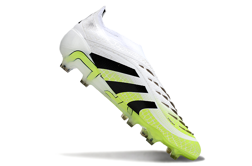 adidas Predator 24 Elite Laceless FG  Soccer Boots Cleats Shoes GRN-BLK