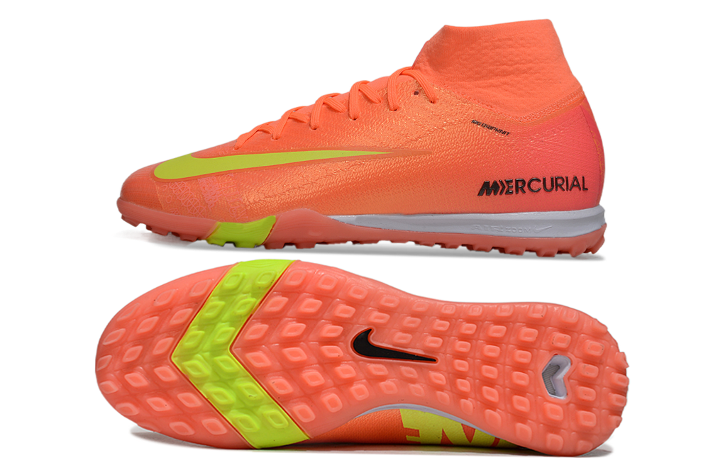 Nike Air Zoom Mercurial Superfly 10 Elite TF Football Soccer Cleats Boots - Ultimate Speed & Precision  WHT