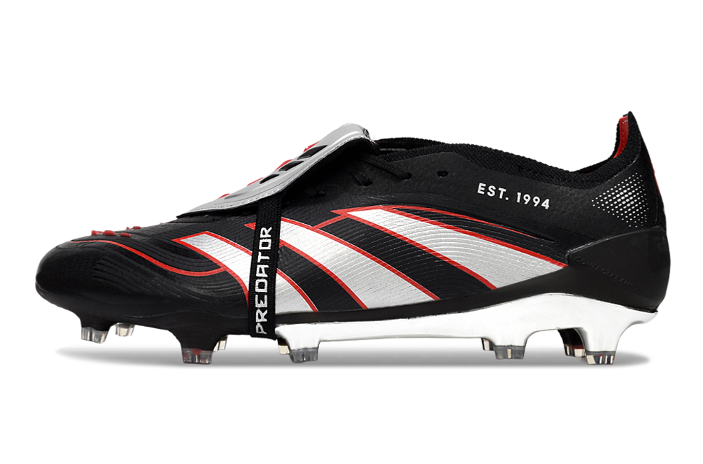 adidas 25 Predator Elite Tongue FT FG  Soccer Boots Cleats Shoes PRP-BLK