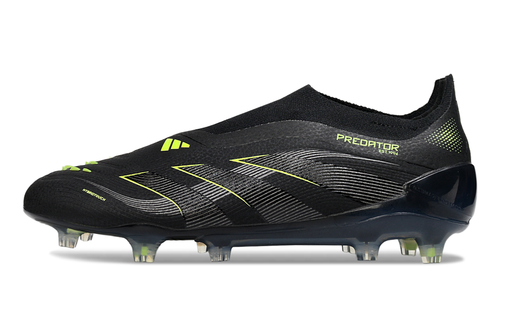 adidas Predator 24 Elite Laceless FG  Soccer Boots Cleats Shoes GRN-BLK