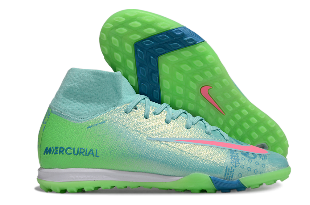 Nike Air Zoom Mercurial Superfly 10 Elite TF Football Soccer Cleats Boots - Ultimate Speed & Precision  GRN