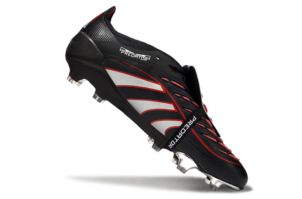adidas 25 Predator Elite Tongue FT FG  Soccer Boots Cleats Shoes PRP-BLK