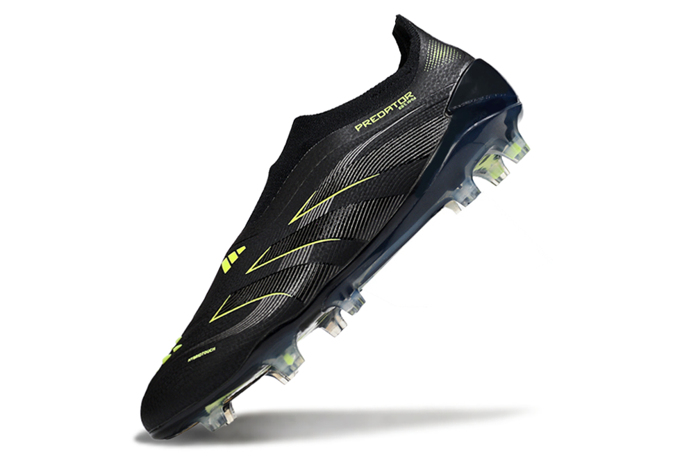 adidas Predator 24 Elite Laceless FG  Soccer Boots Cleats Shoes GRN-BLK