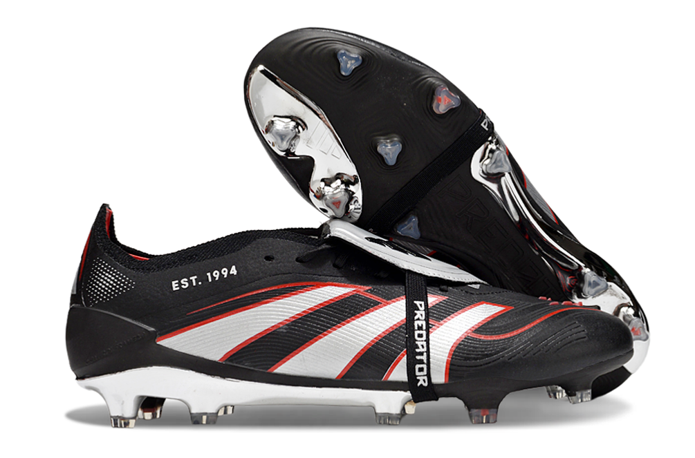 adidas 25 Predator Elite Tongue FT FG  Soccer Boots Cleats Shoes PRP-BLK