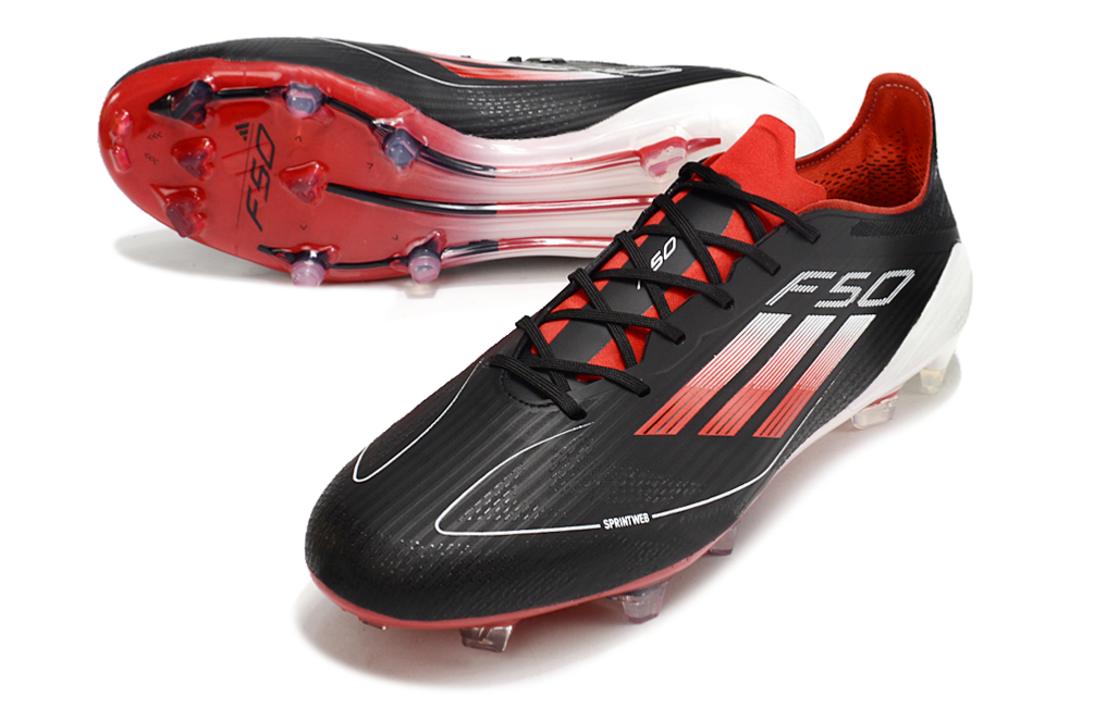 adidas F50 Elite FG Soccer Football Shoes Cleats RED-BLK