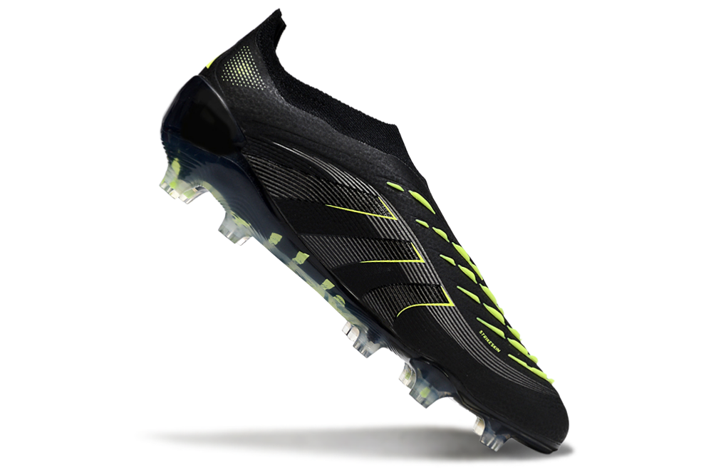 adidas Predator 24 Elite Laceless FG  Soccer Boots Cleats Shoes GRN-BLK