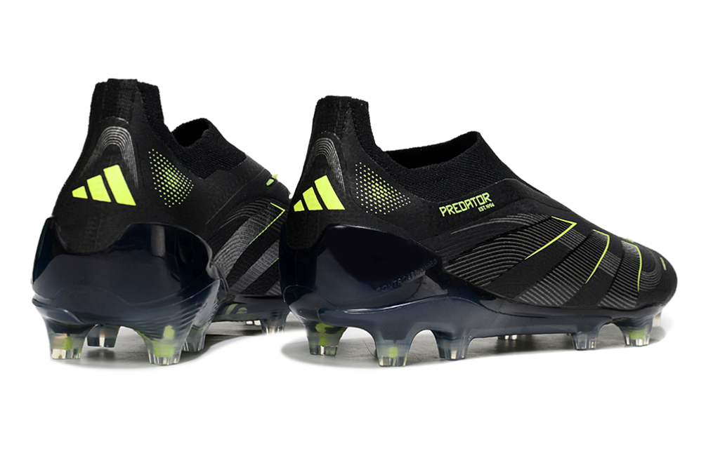 adidas Predator 24 Elite Laceless FG  Soccer Boots Cleats Shoes GRN-BLK