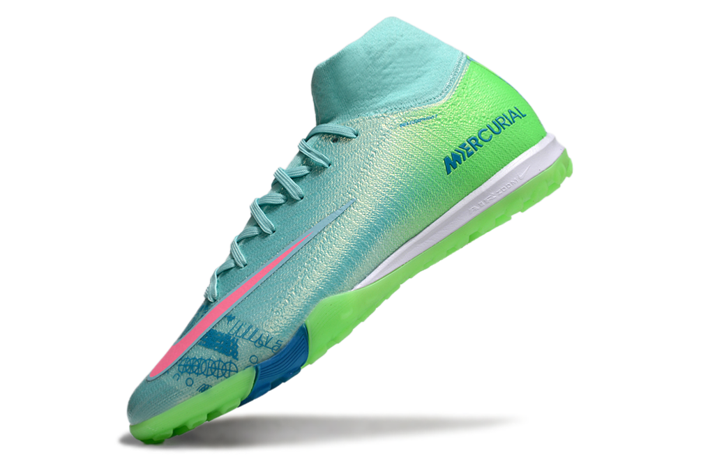 Nike Air Zoom Mercurial Superfly 10 Elite TF Football Soccer Cleats Boots - Ultimate Speed & Precision  GRN