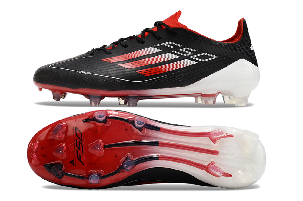 adidas F50 Elite FG Soccer Football Shoes Cleats RED-BLK