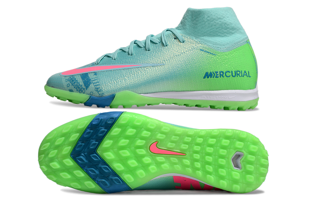 Nike Air Zoom Mercurial Superfly 10 Elite TF Football Soccer Cleats Boots - Ultimate Speed & Precision  GRN