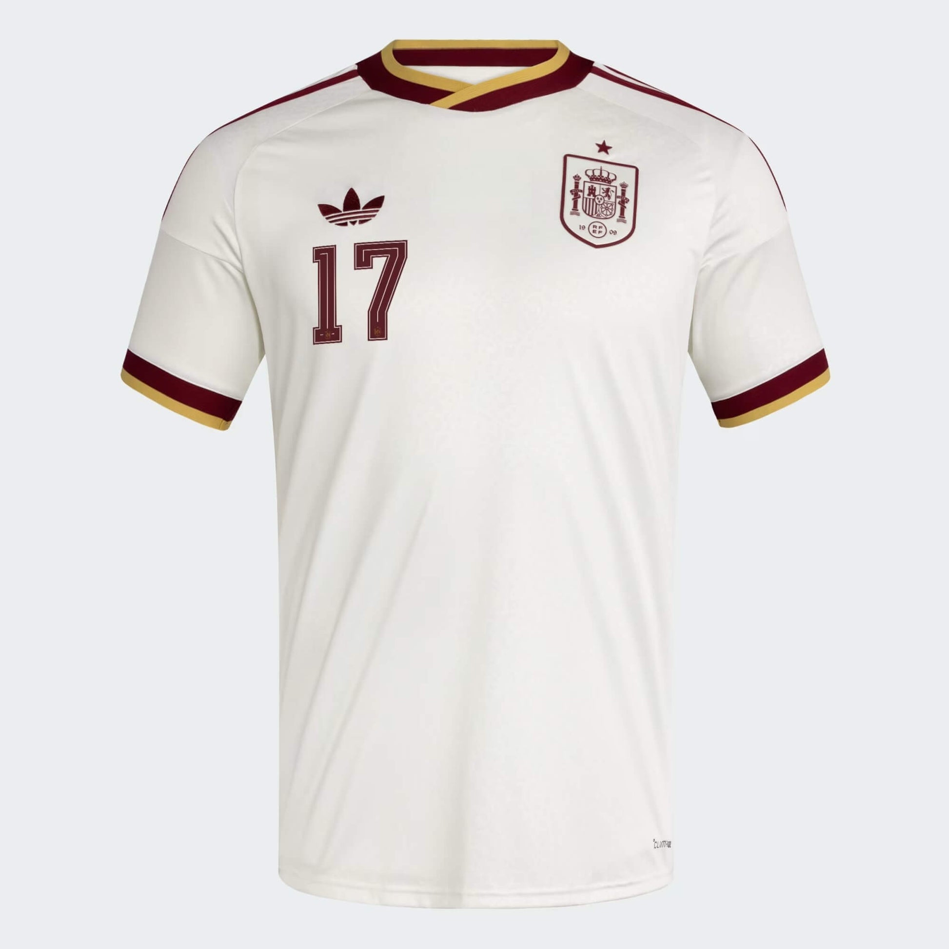 Spain national team 2026 away jersey with WILLIAMS JR. #17 custom print