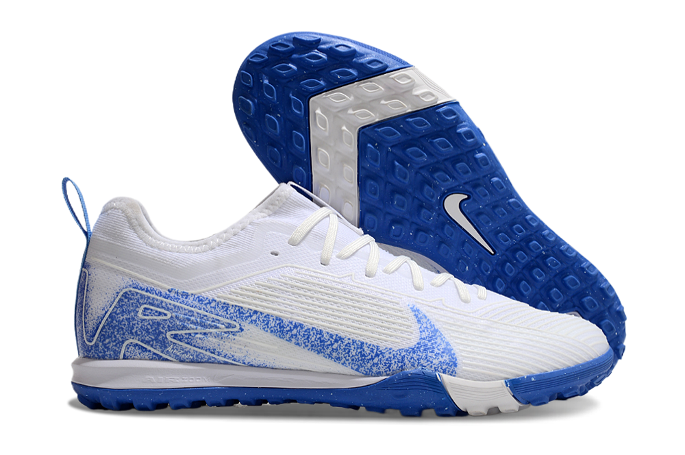 Nike Air Zoom Mercurial Vapor 15 Pro TF - Professional Turf Soccer Cleats Boots Shoes BLU-YLW