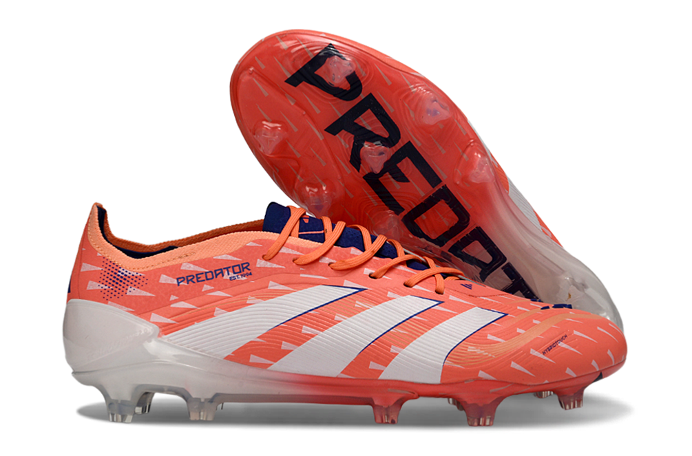 adidas Predator Elite FG Soccer Cleats WHT-RED-SKY