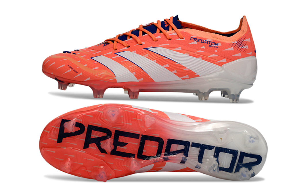 adidas Predator Elite FG Soccer Cleats WHT-RED-SKY
