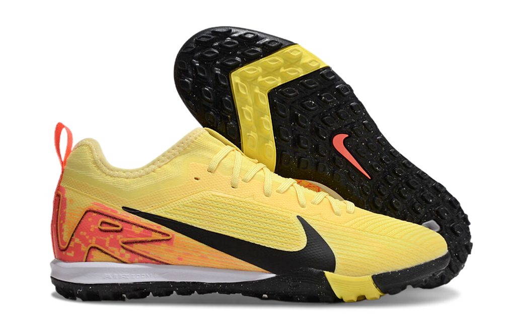 Nike Air Zoom Mercurial Vapor 15 Pro TF - Professional Turf Soccer Cleats Boots Shoes BLU-YLW