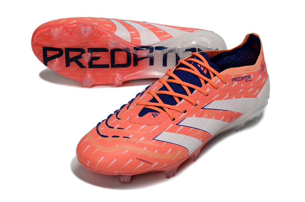 adidas Predator Elite FG Soccer Cleats WHT-RED-SKY