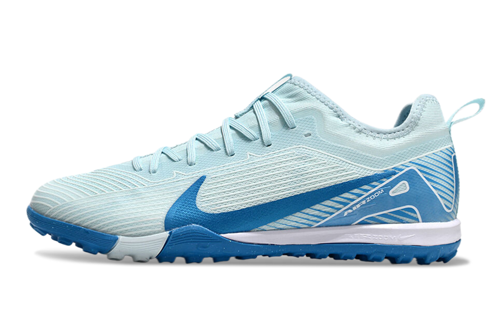 Nike Air Zoom Mercurial Vapor 15 Pro TF - Professional Turf Soccer Cleats Boots Shoes BLU-GRN
