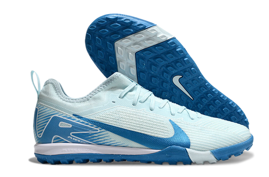 Nike Air Zoom Mercurial Vapor 15 Pro TF - Professional Turf Soccer Cleats Boots Shoes BLU-GRN