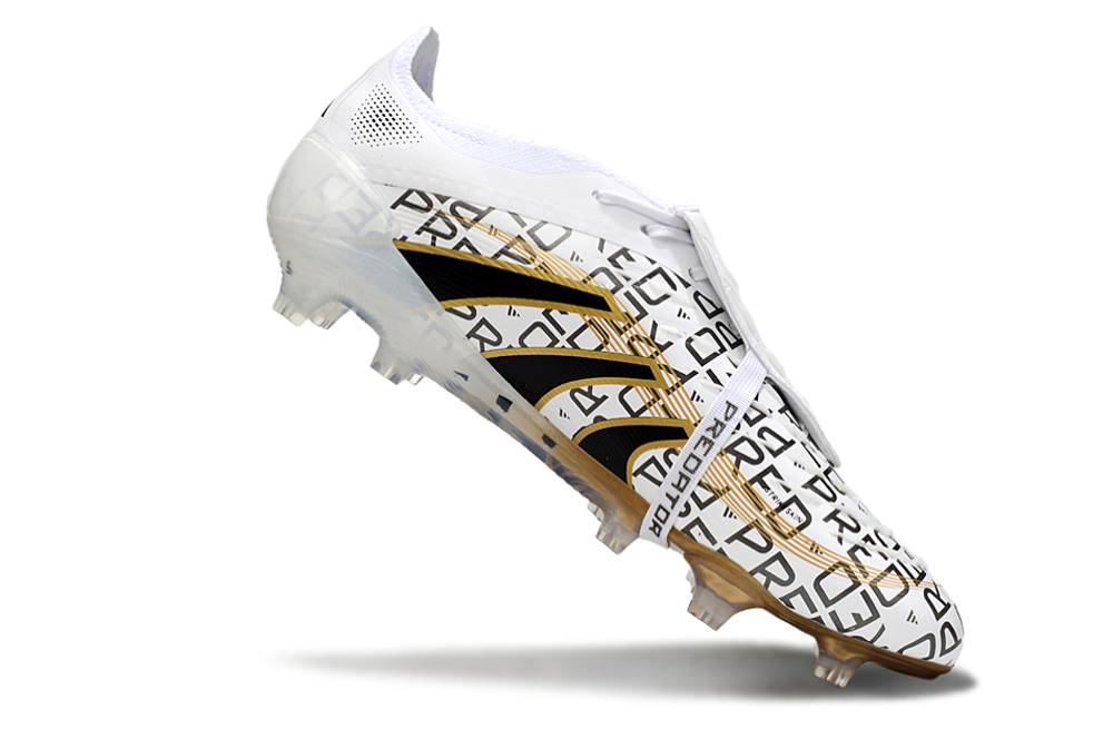 adidas 25 Predator Elite Tongue FT FG  Soccer Boots Cleats Shoes GRN-GLD
