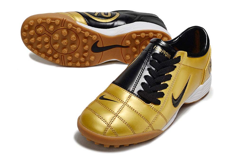 Nike Total 90 (T90) Laser SE FG/MG Football Soccer Boots Cleats GLD-SLV-BLK