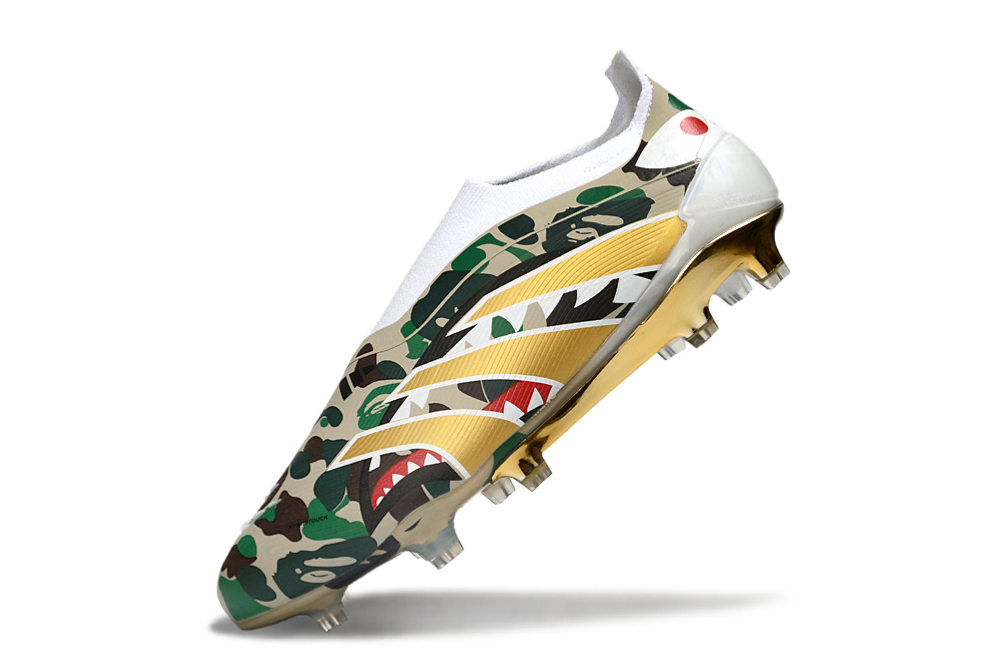 adidas Predator 24 Elite Laceless FG  Soccer Boots Cleats Shoes PNK-BLK